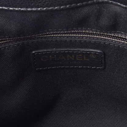 Chanel Caviar Quilted CC Timeless Soft Tote Black 8 of 9