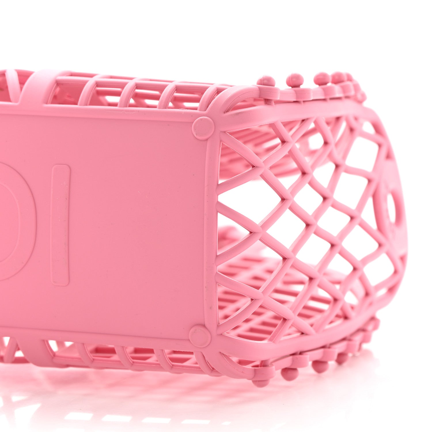 Fendi Recycled Plastic Vitello Liberty Matte Small Fendi Basket Rosa 10 of 11