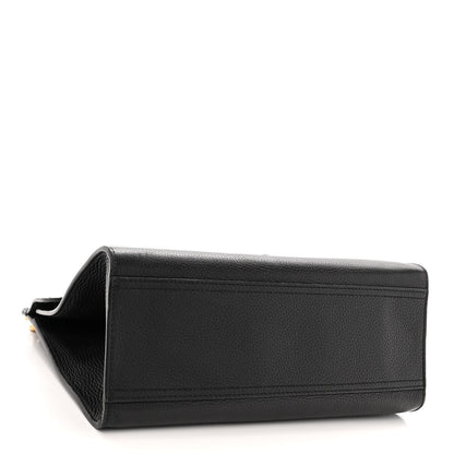 Gucci Calfskin Small GG Marmont Top Handle Bag Black 4 of 12