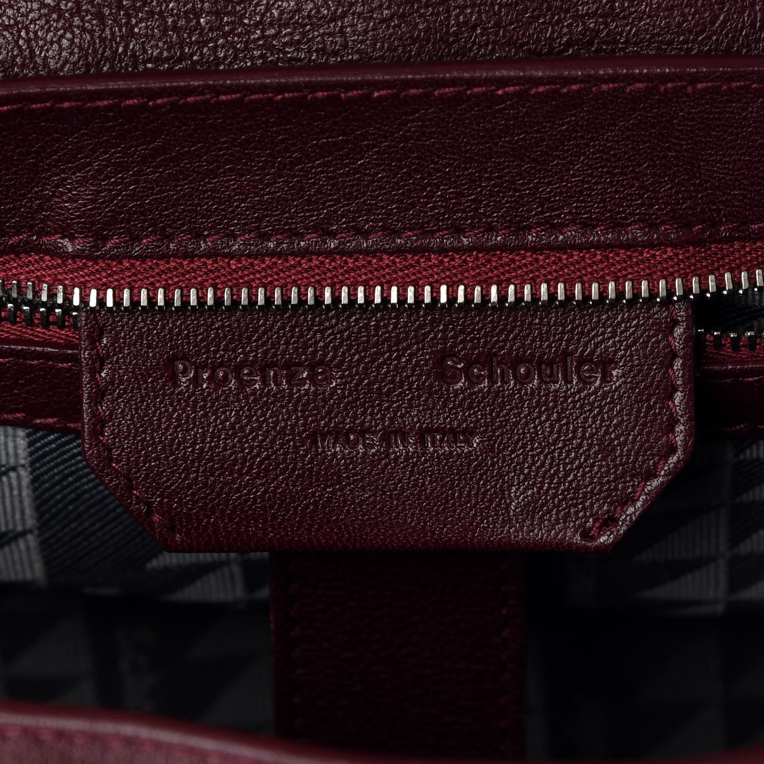 Proenza Schouler Lambskin Medium PS1 Satchel Oxblood 9 of 10