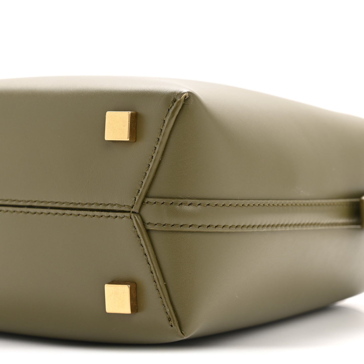 Shiny Calfskin Le 37 Mini Bucket Bag Strong Moss