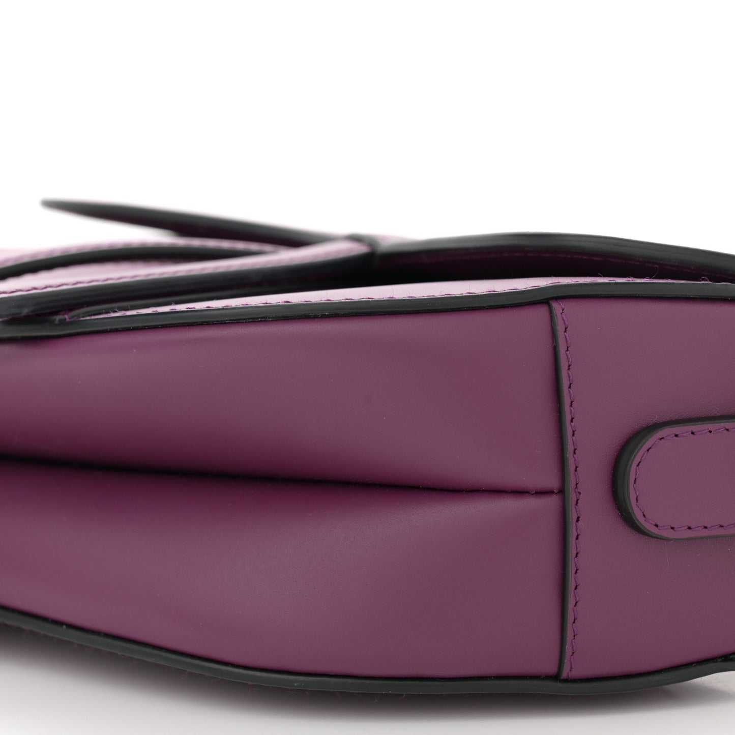 Calfskin Saddle Bag Purple