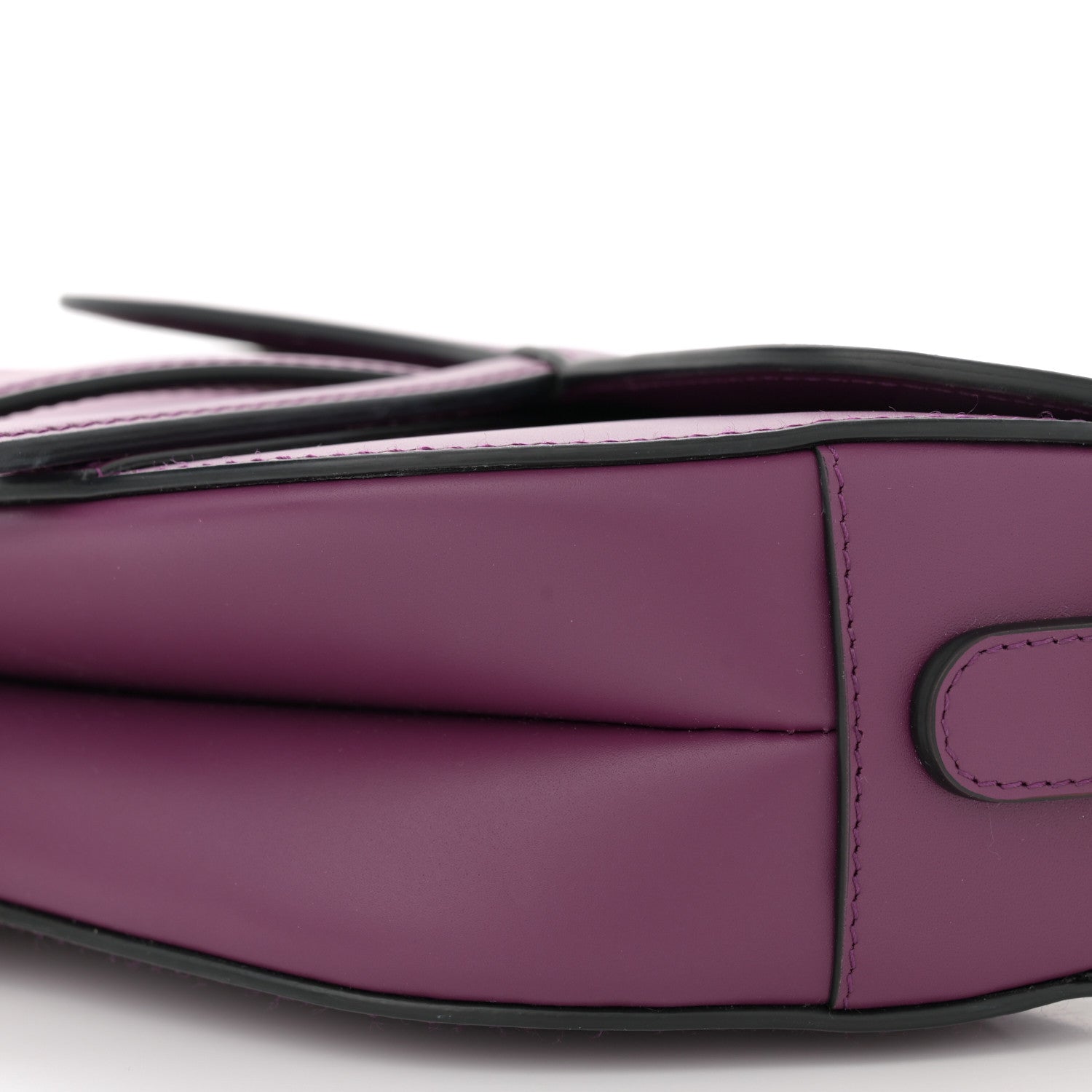 Christian Dior Calfskin Saddle Bag Purple 10 of 12