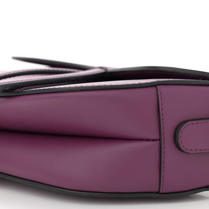 Christian Dior Calfskin Saddle Bag Purple 10 of 12