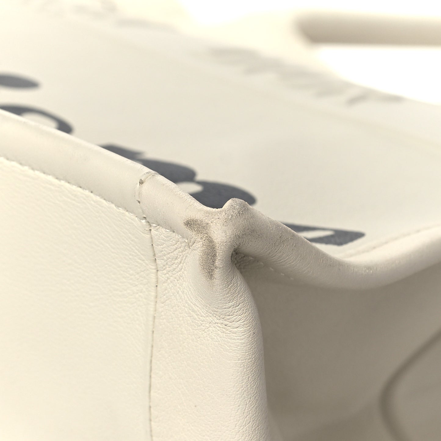 Calfskin Large Surrealism Book Tote Ivory