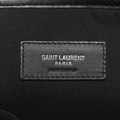 Saint Laurent Canvas City Laptop Backpack Black 6 of 9