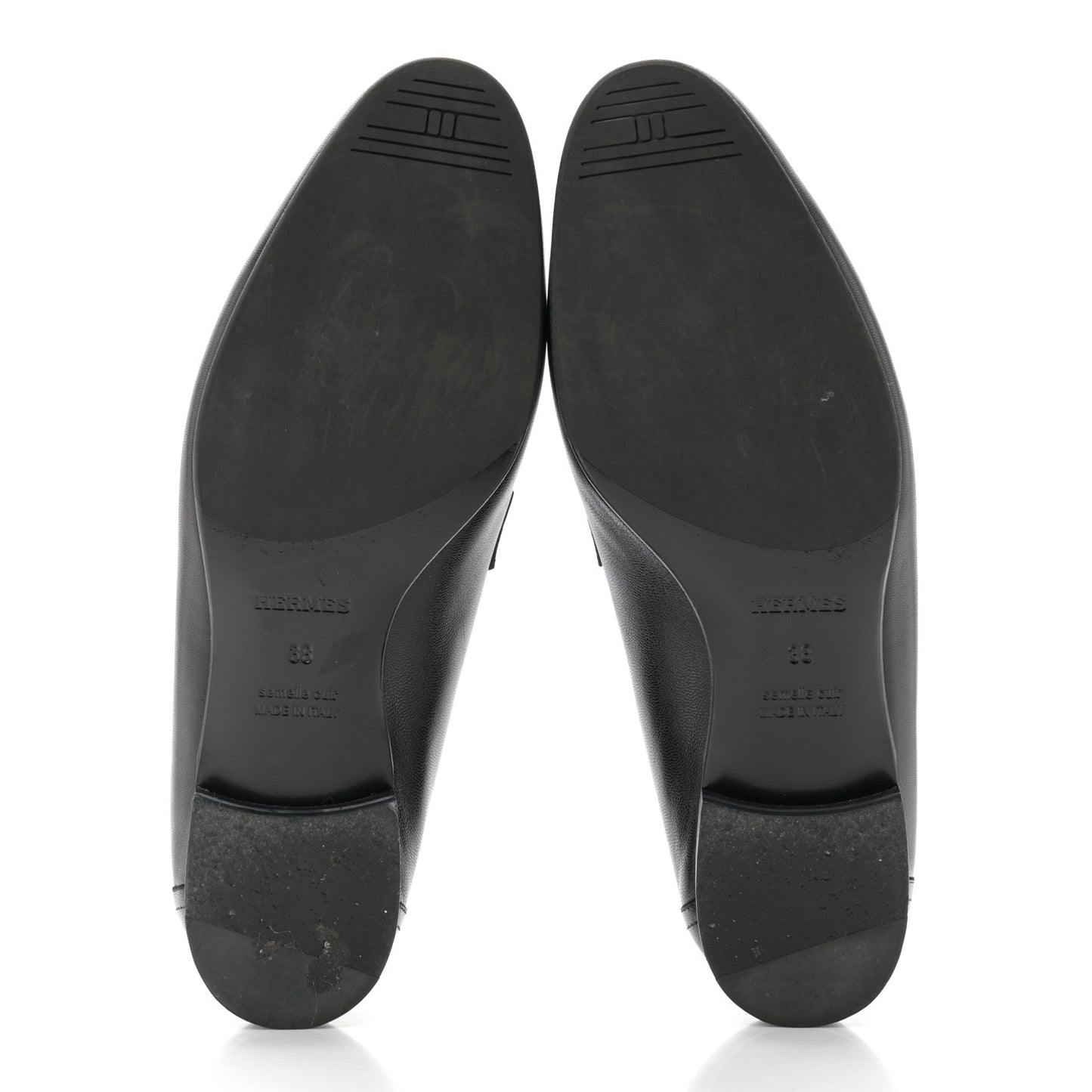 Goatskin Womens Royal Loafers 38 Black