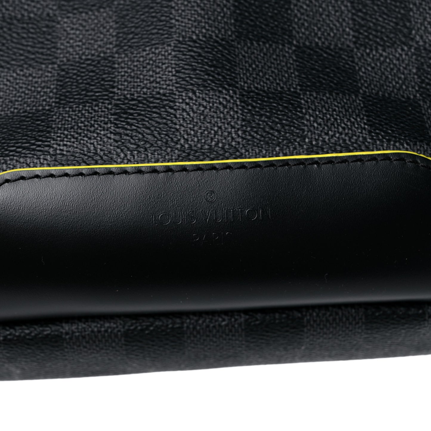Damier Graphite Avenue Sling Backpack Yellow