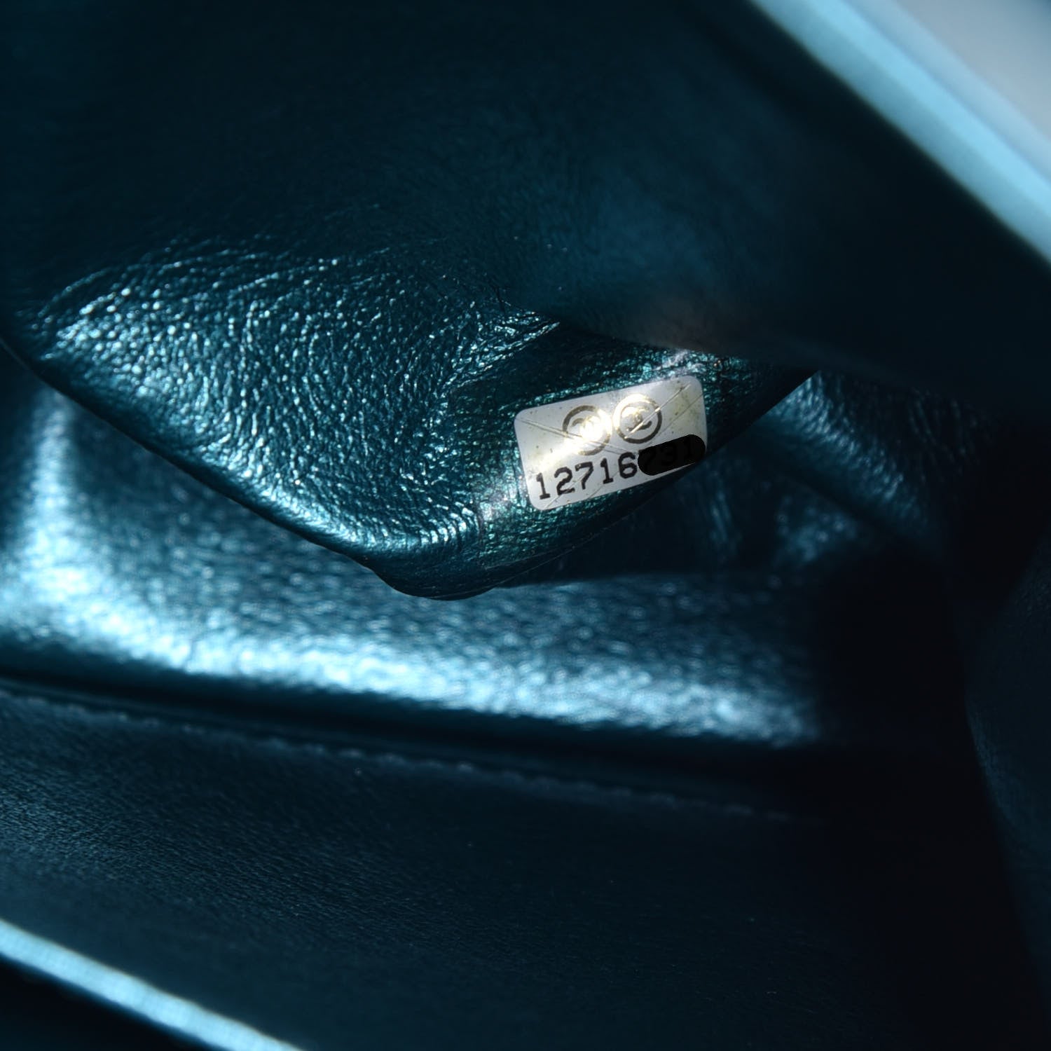 Chanel Metallic Calfskin Quilted 2.55 Reissue 227 Flap Turquoise 7 of 10