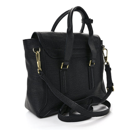 3.1 Phillip Lim Textured Calfskin Medium Pashli Satchel Black 3 of 11