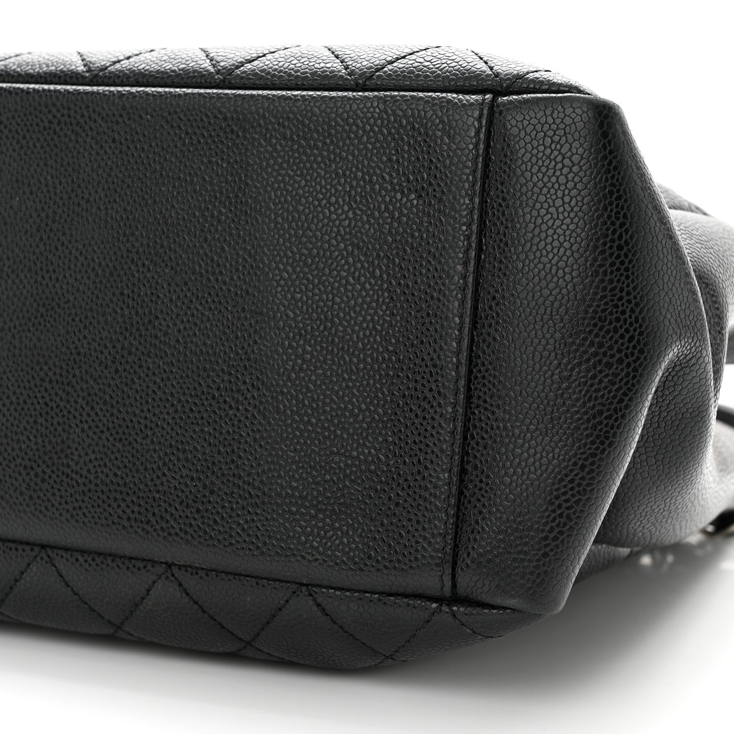 Caviar Quilted Grand Shopping Tote GST Black