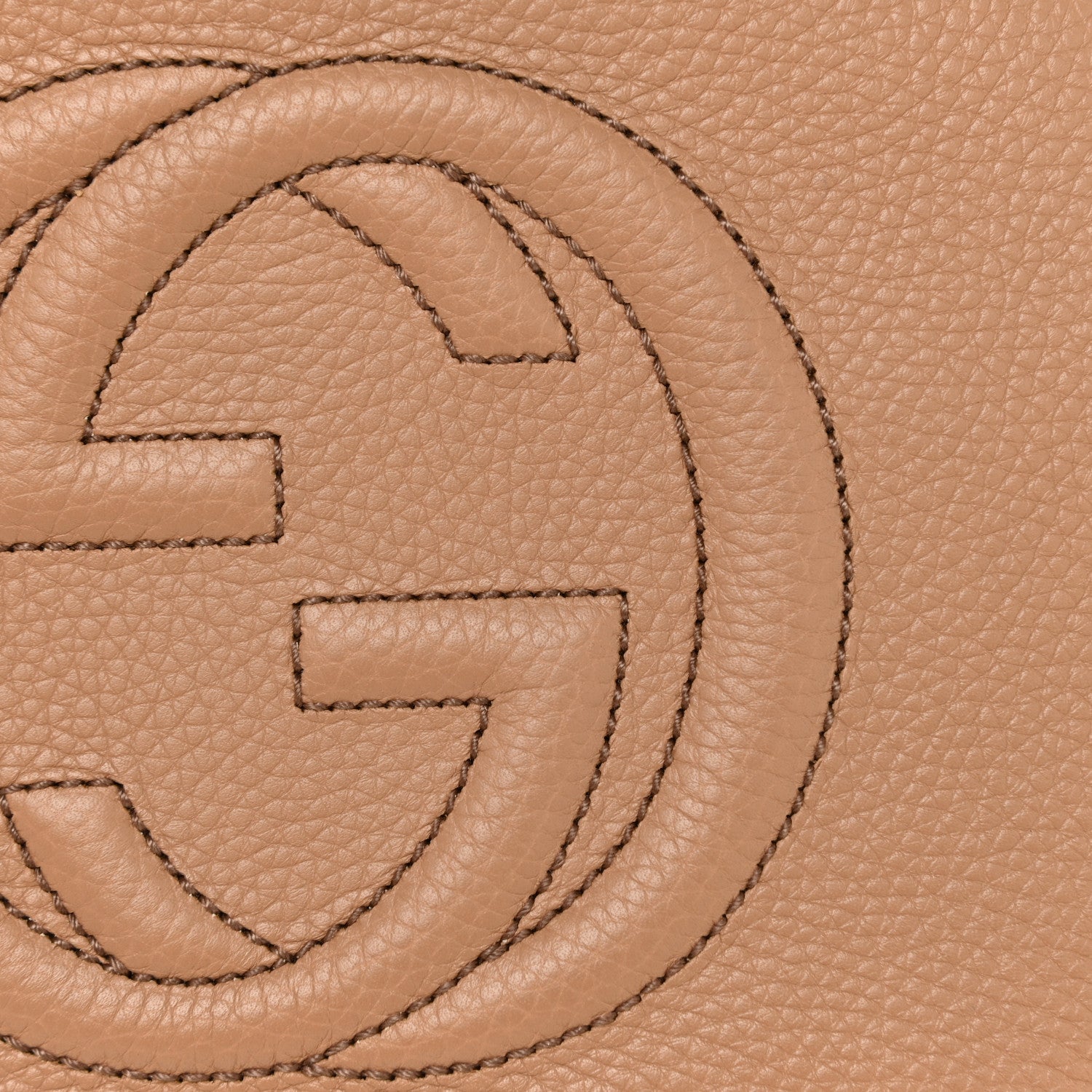 Gucci Pebbled Calfskin Small Soho Disco Bag Camelia 8 of 10