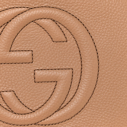 Gucci Pebbled Calfskin Small Soho Disco Bag Camelia 8 of 10