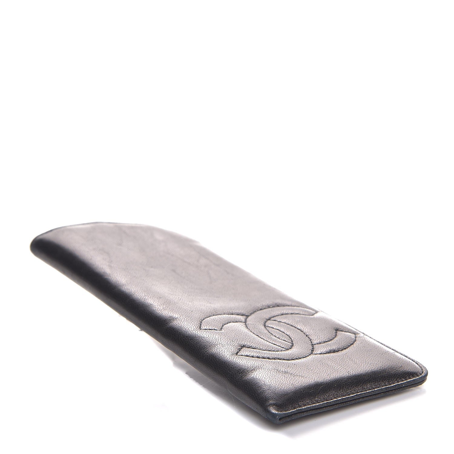 Chanel Lambskin CC Sunglasses Case Black 4 of 9