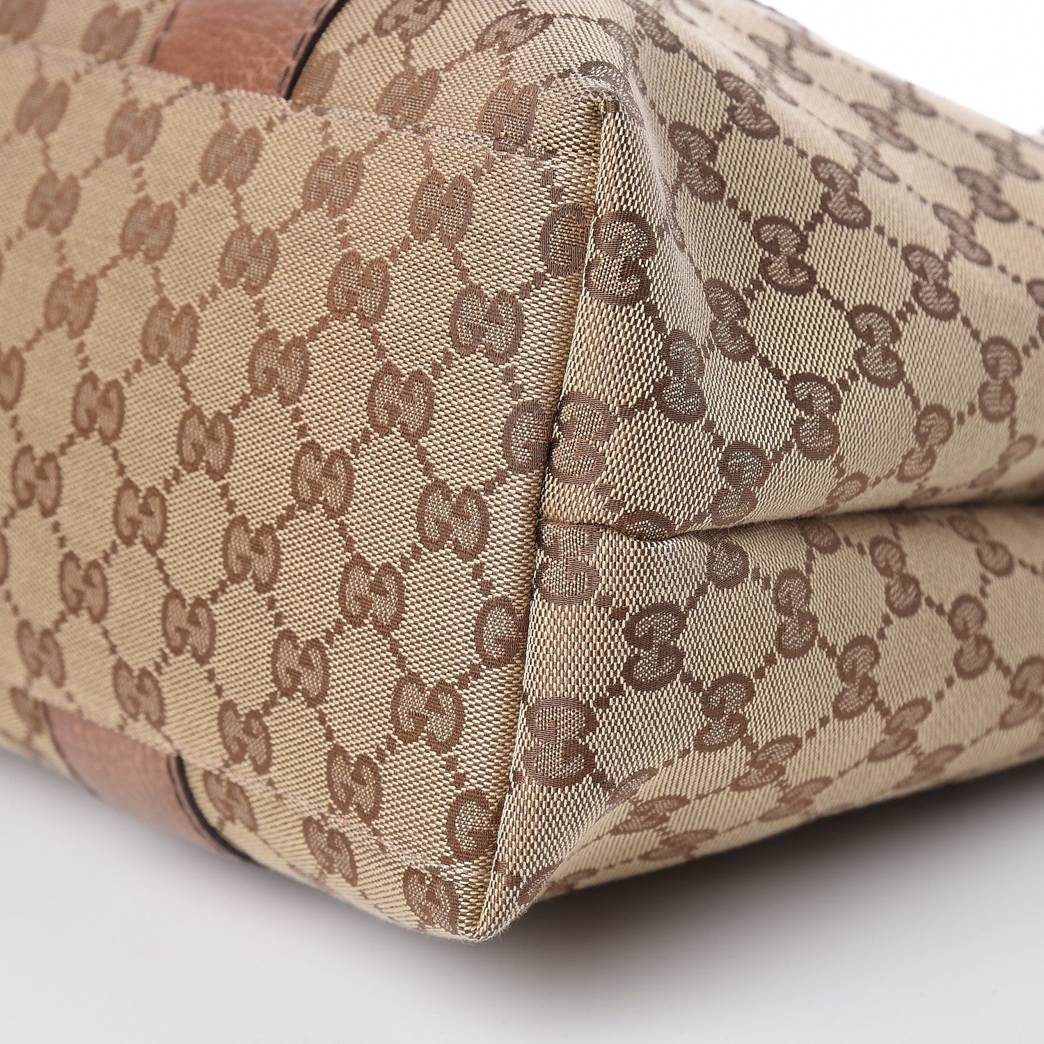 Gucci Monogram Medium Bamboo Bar Tote Brown 6 of 10