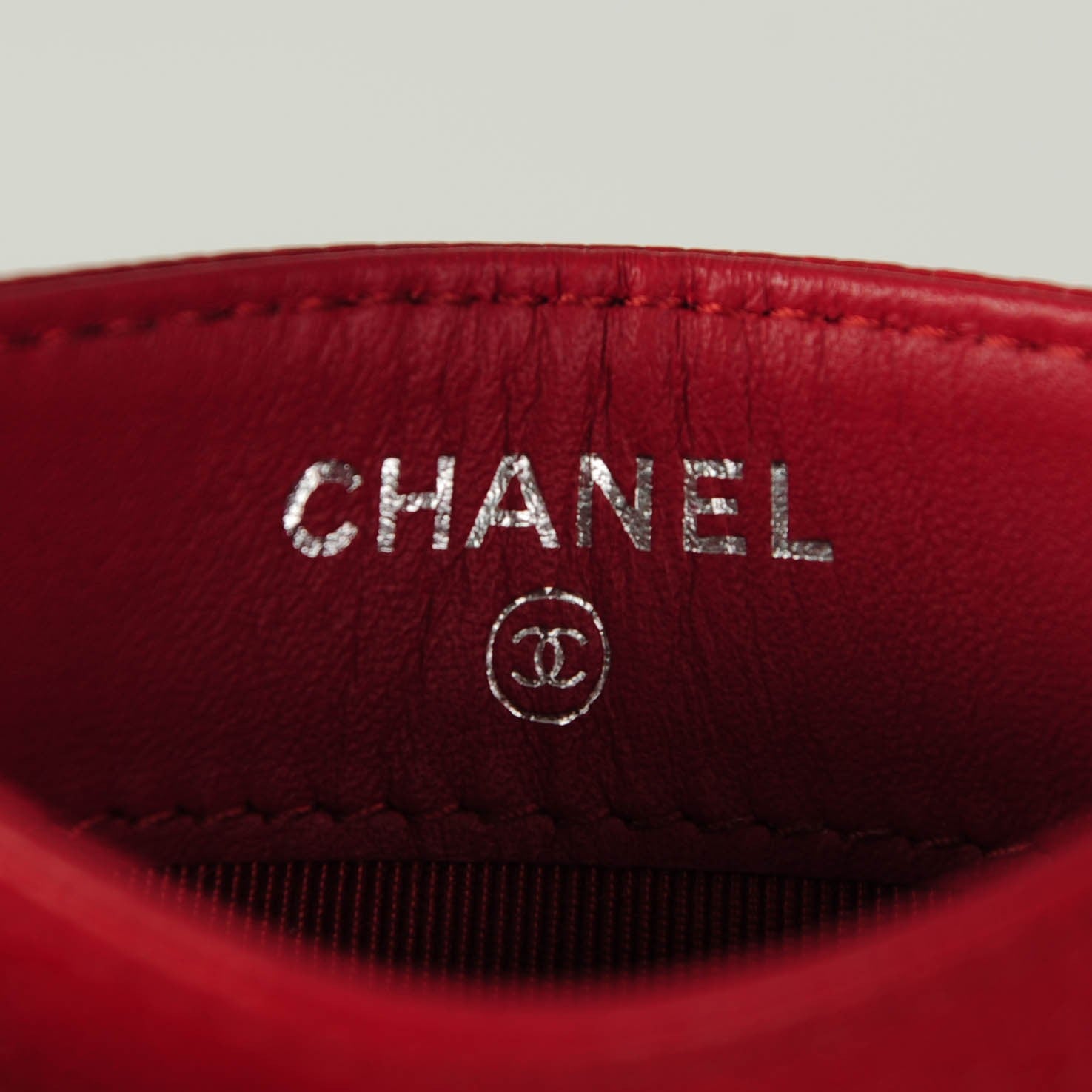 Chanel Caviar Quilted Card Holder Red 5 of 7