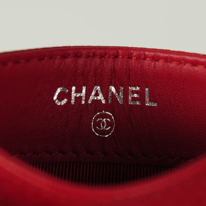 Chanel Caviar Quilted Card Holder Red 5 of 7