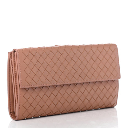 Bottega Veneta Nappa Intrecciato Continental Wallet Dusty Rose 2 of 4