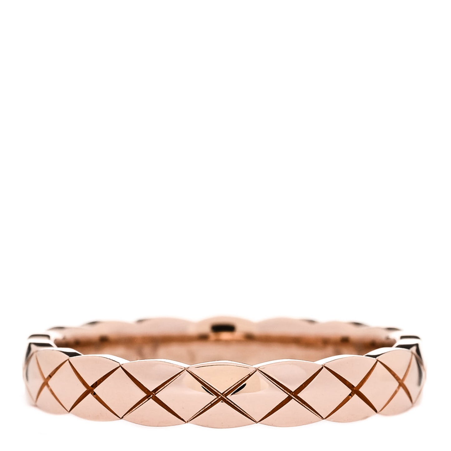 18K Beige Gold Mini Coco Crush Ring 53 6.25