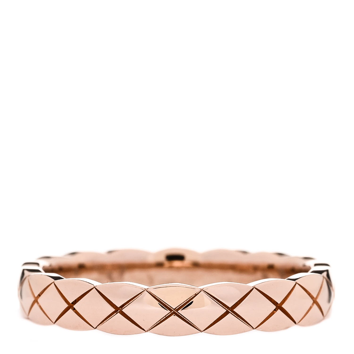 Chanel 18K Beige Gold Mini Coco Crush Ring 53 6.25 3 of 5