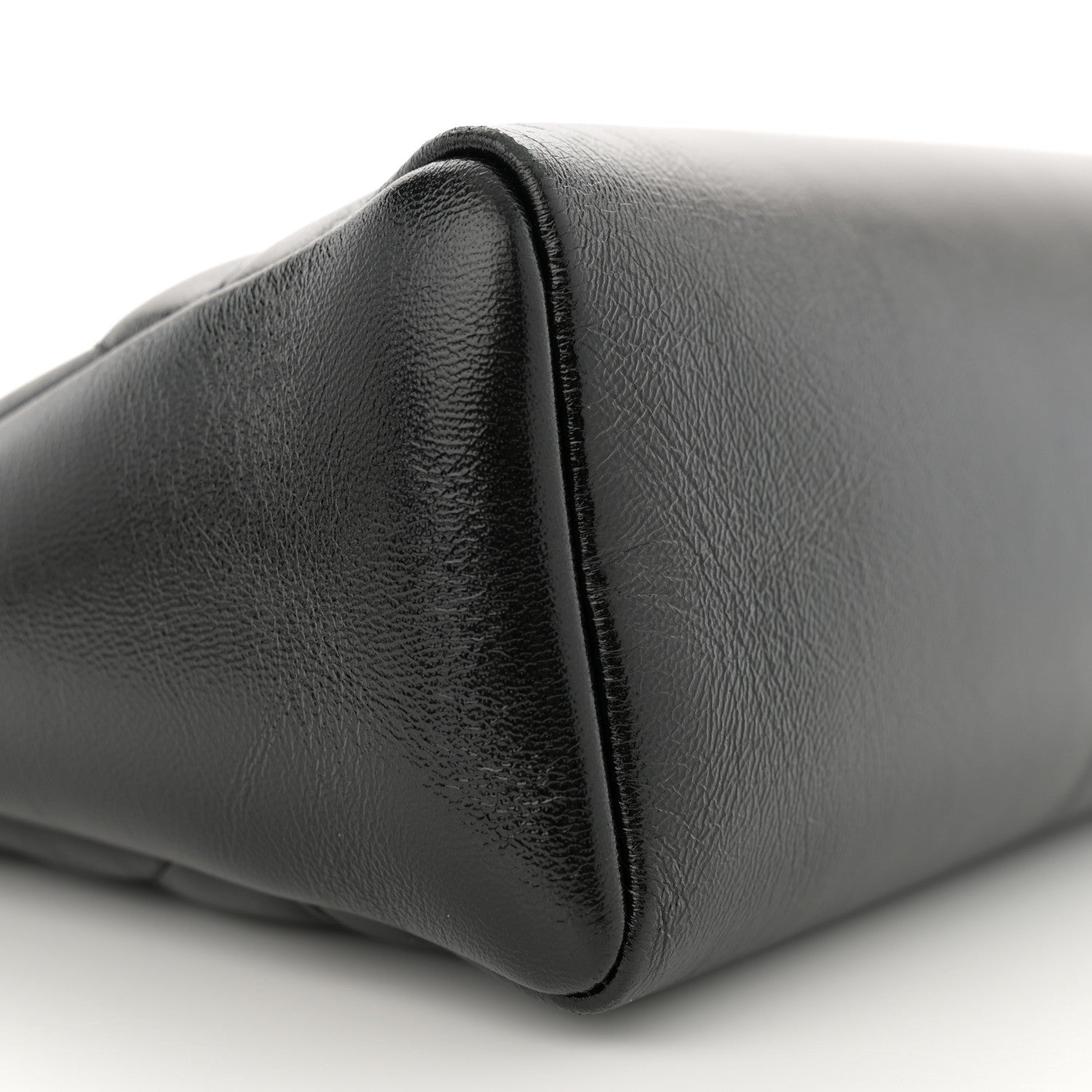 Chanel Shiny Crumpled Calfskin Quilted Small 31 Shopping Bag Black 9 of 12