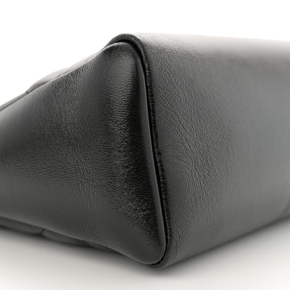 Chanel Shiny Crumpled Calfskin Quilted Small 31 Shopping Bag Black 9 of 12