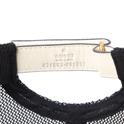 Gucci X SEGA Calfskin GUCCY Stars Baseball Hat S Mystic White Gold 6 of 11