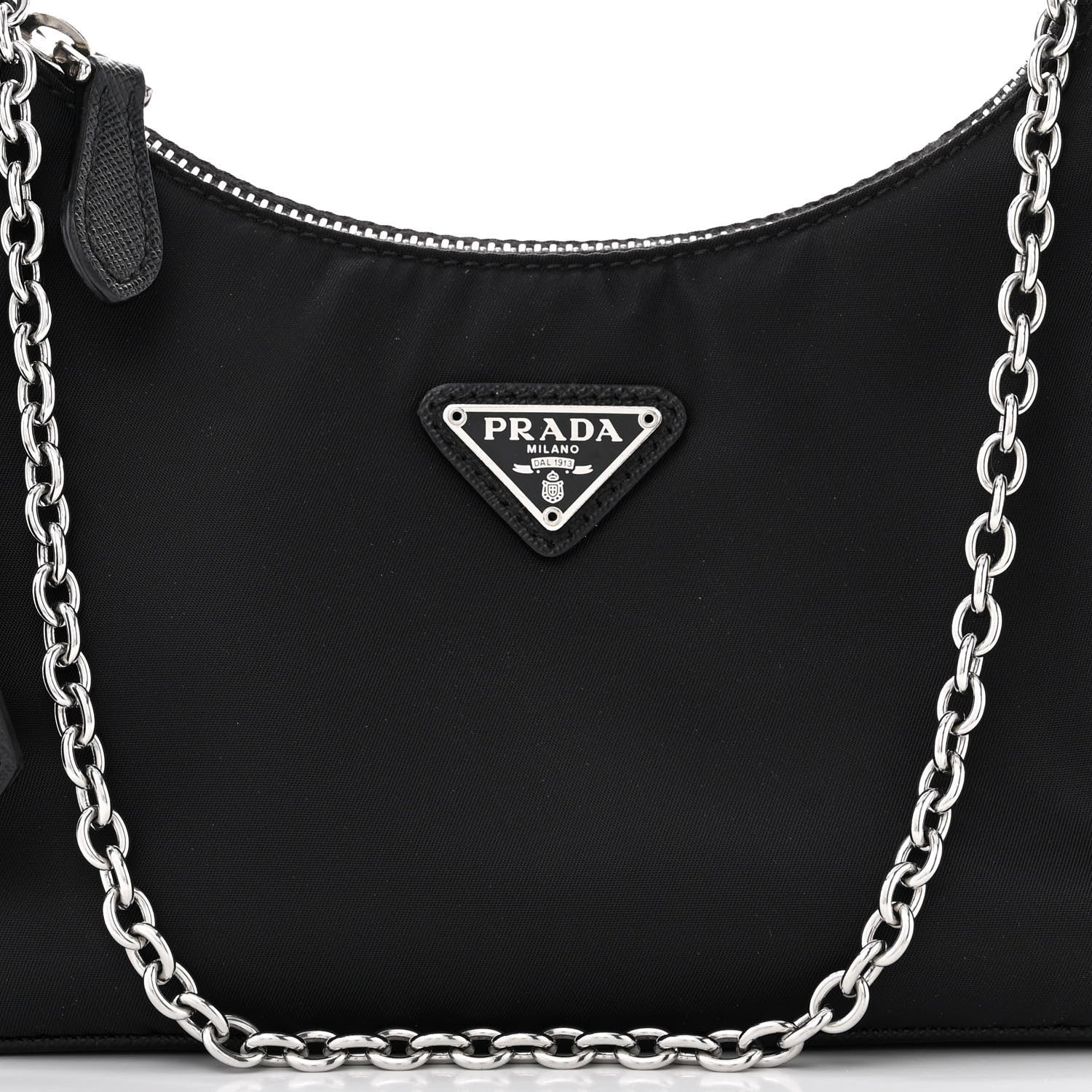 Prada Nylon Re-Edition 2005 Shoulder Bag Black 9 of 14