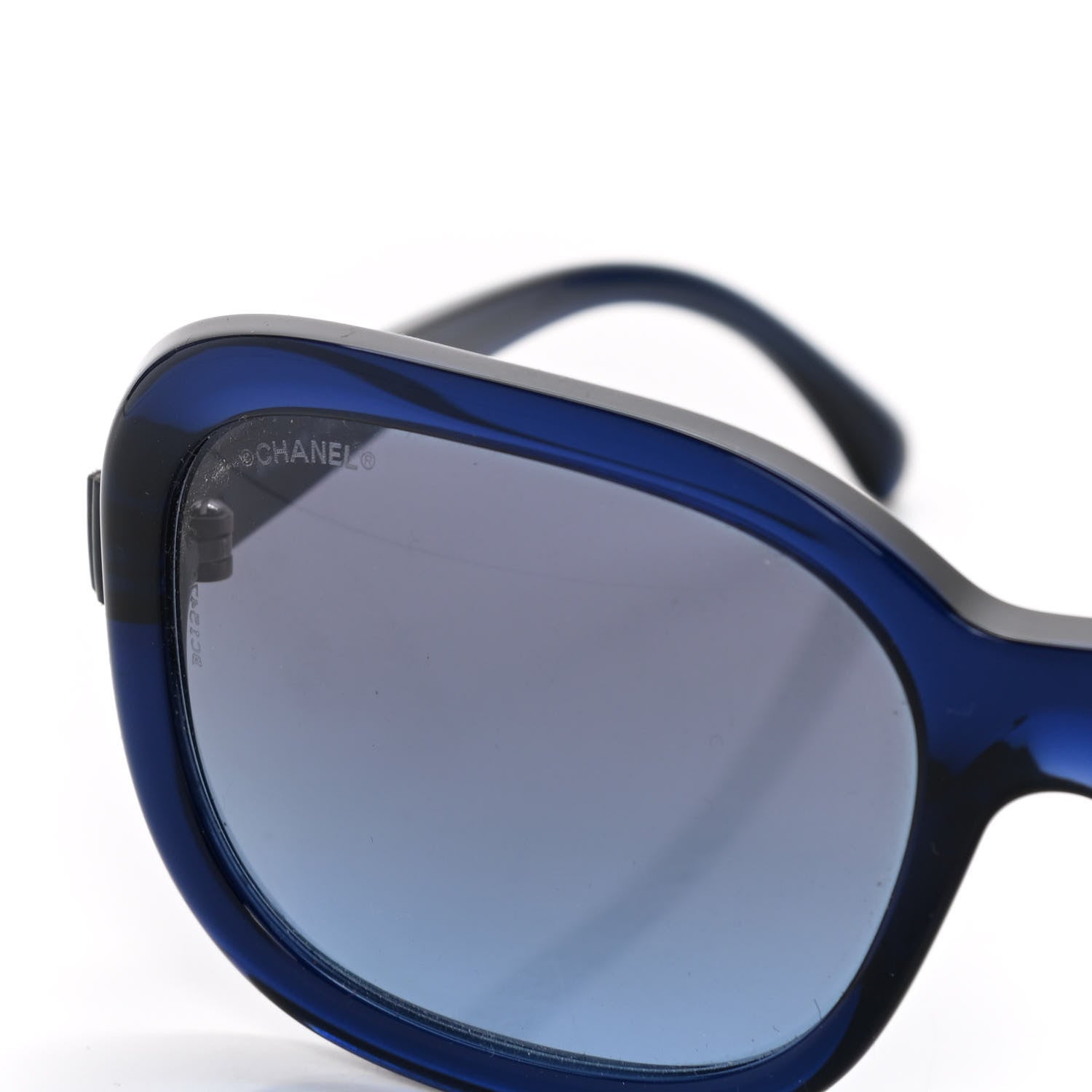 Chanel Acetate CC Bow Sunglasses 5280-Q Blue 7 of 8