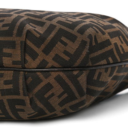 Fendi Zucca Cuoio Lucido Small Chef Hobo Tobacco Moro 8 of 8