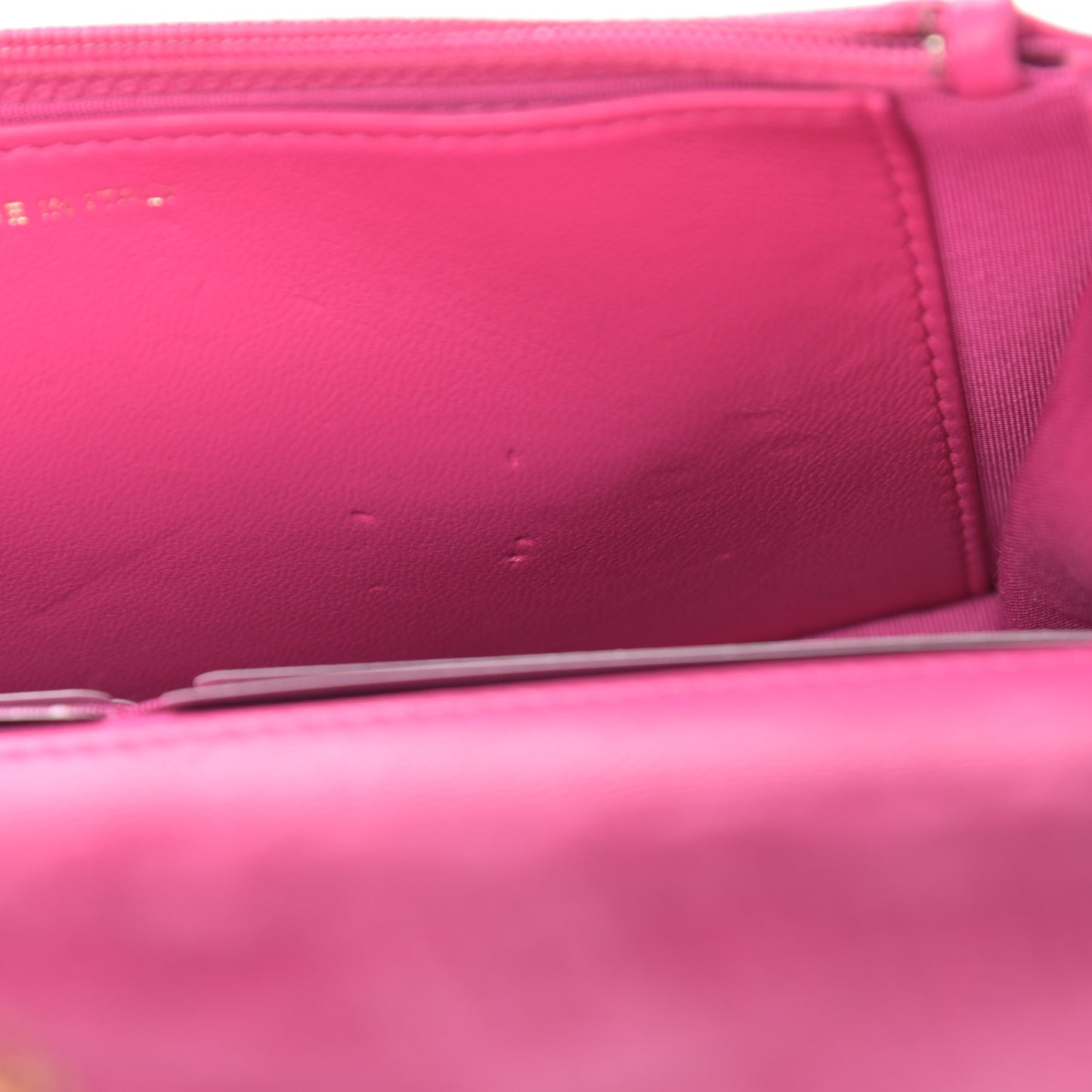 Wool Tweed Lambskin Quilted Chanel 19 Wallet On Chain WOC and Coin Purse Fuchsia