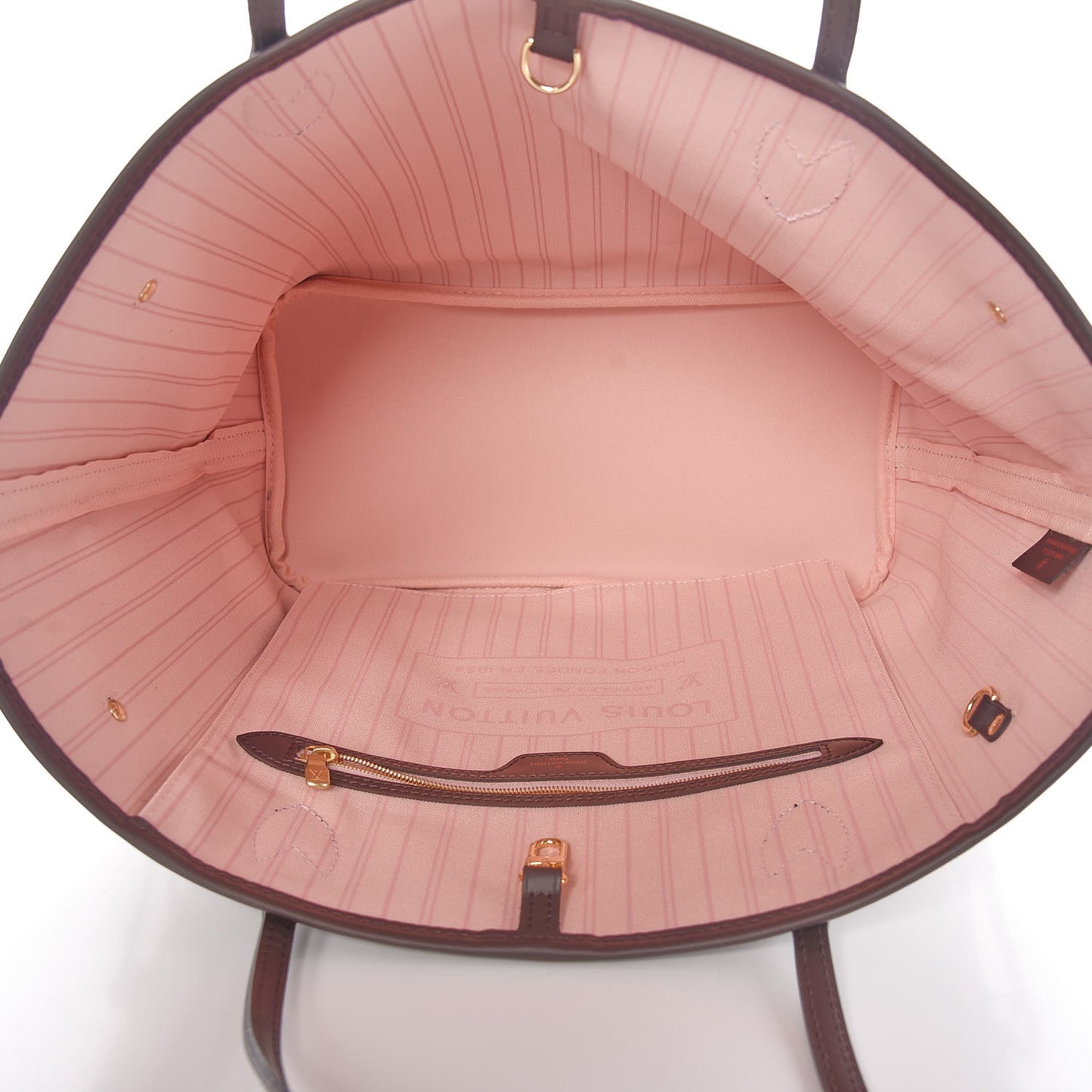 Damier Ebene Neo Neverfull MM Rose Ballerine