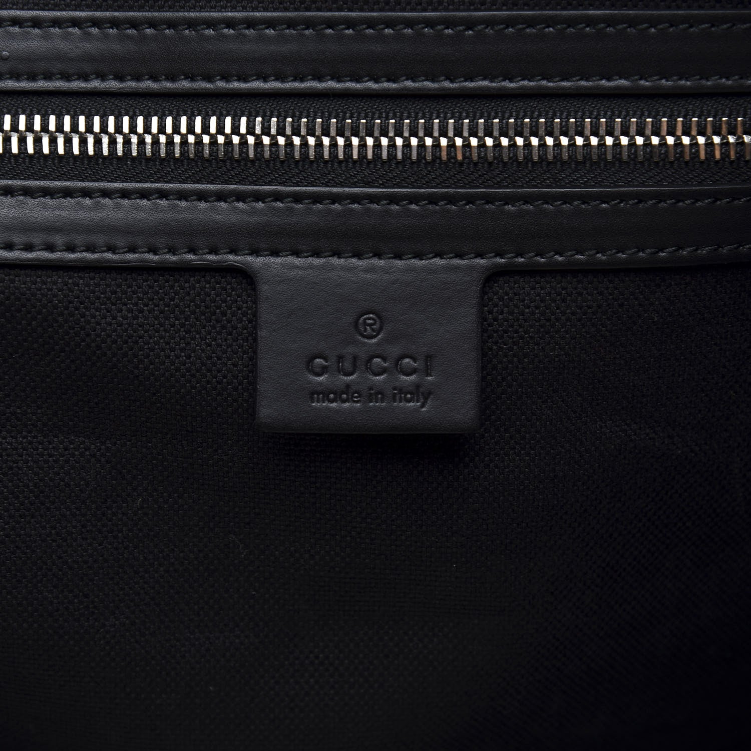 Gucci Soft GG Supreme Monogram Appia Calfskin Web Large Carry On Duffle Bag Black Grey 5 of 12