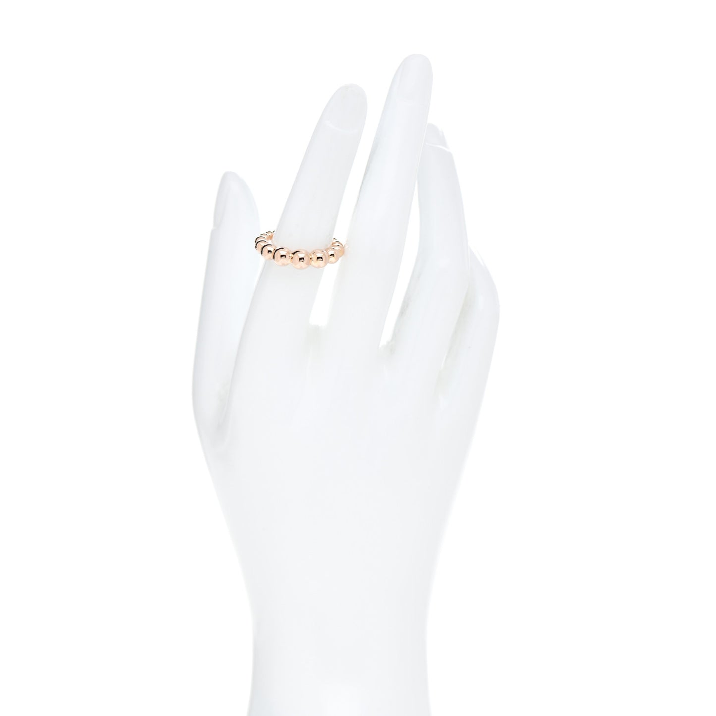 18K Rose Gold Perlee Pearls of Gold Variation Ring 53 6.5