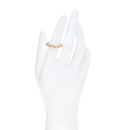 Van Cleef & Arpels 18K Rose Gold Perlee Pearls of Gold Variation Ring 53 6.5 2 of 6