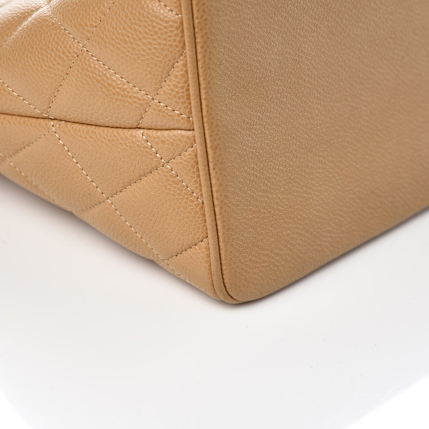 Caviar Quilted Medallion Tote Beige