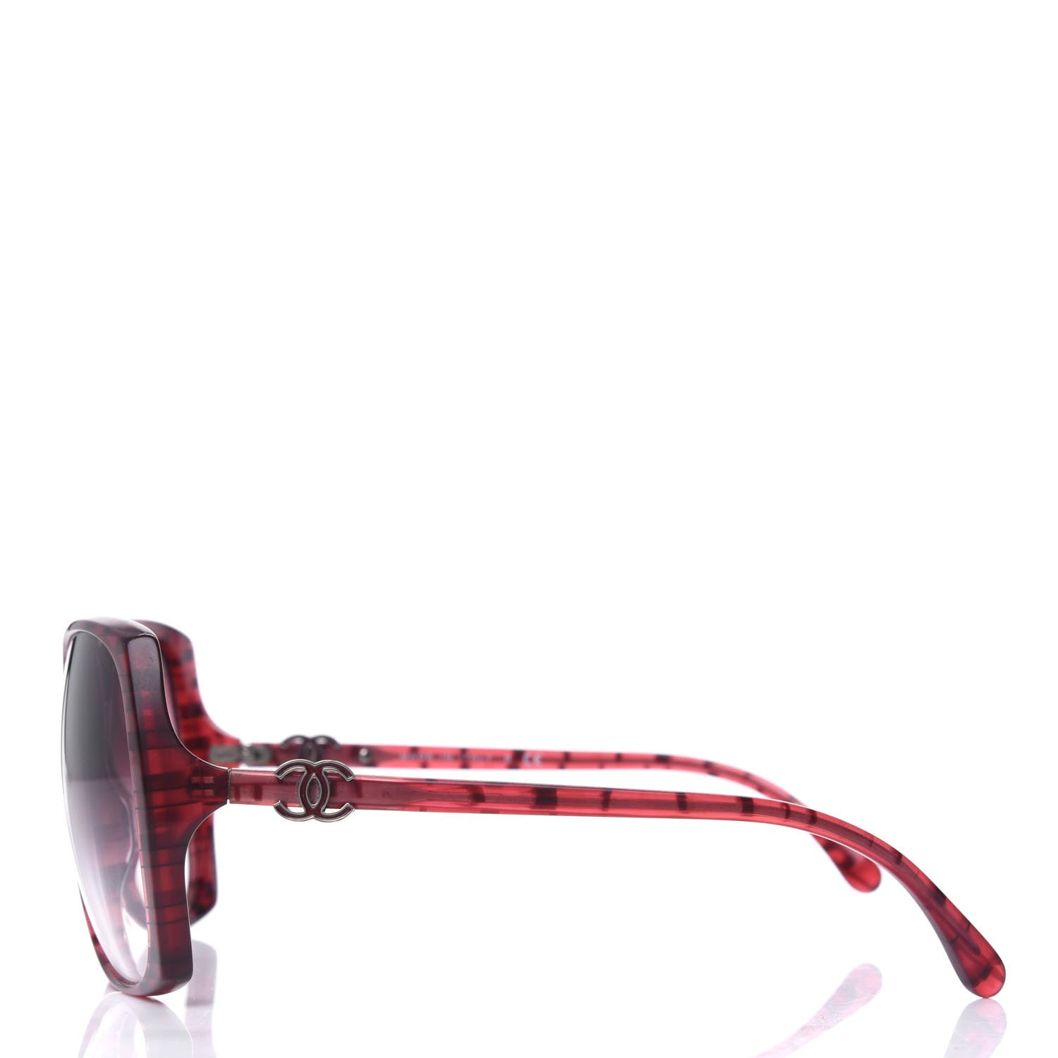 Chanel CC Sunglasses 5216 Red 3 of 4