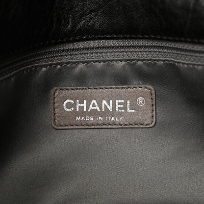 Chanel Distressed Lambskin Medium Leo Lion Flap Black 6 of 12