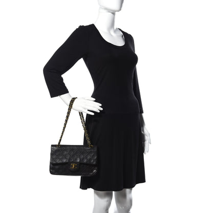 Chanel Lambskin Quilted Small Double Flap Black 2 of 24
