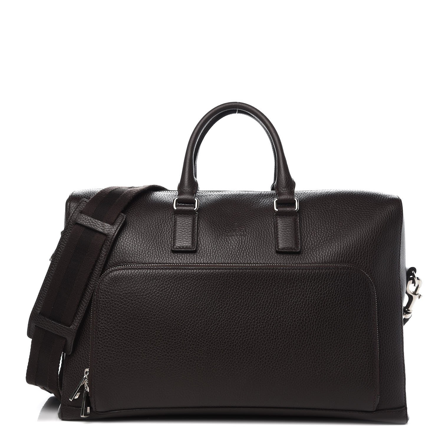 Gucci Pebbled Calfskin Large Briefcase Dark Brown 1 of 10