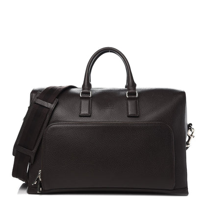 Gucci Pebbled Calfskin Large Briefcase Dark Brown 1 of 10