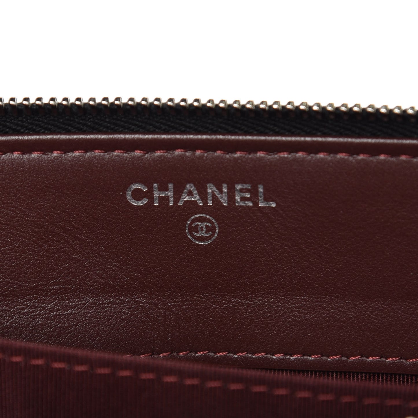 Caviar Quilted Large Zipped Clutch Black