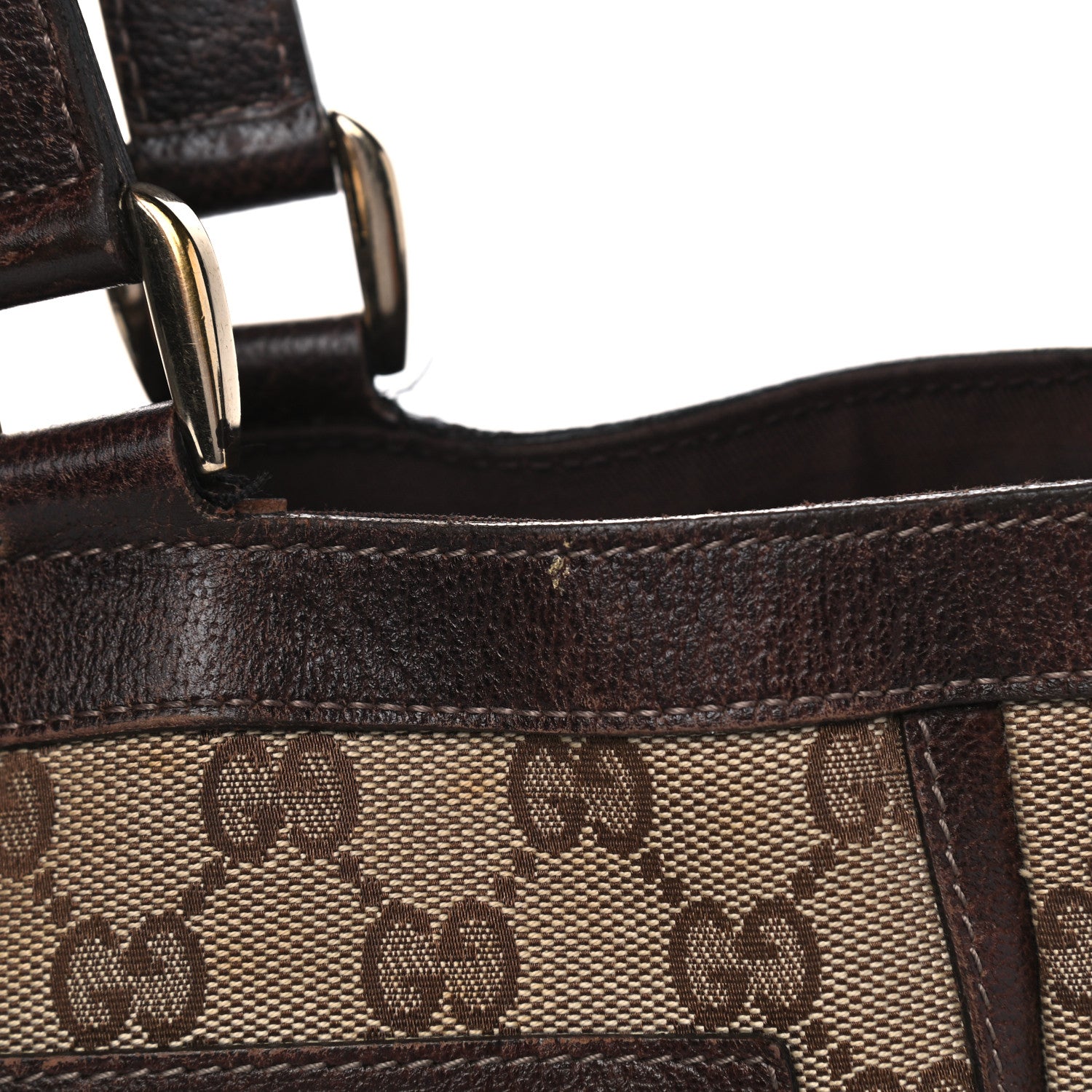 Gucci Monogram Abbey D Ring Tote Dark Brown 8 of 15