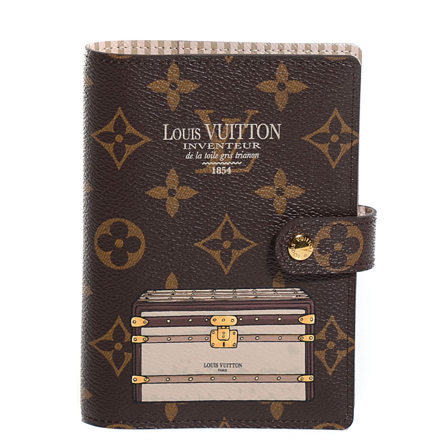 Monogram Trunks and Locks Small Ring Agenda Cover
