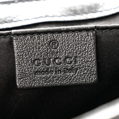 Gucci Sequin Matelasse Diagonal Mini GG Marmont Shoulder Bag Black 6 of 12