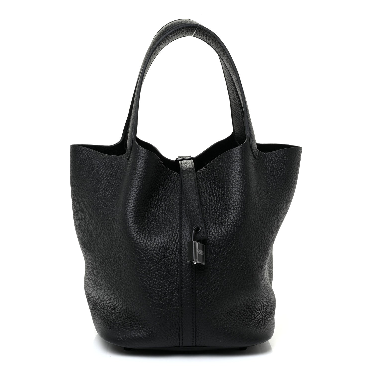 Hermes Taurillon Clemence Monochrome Picotin Lock 18 PM Black 1 of 11