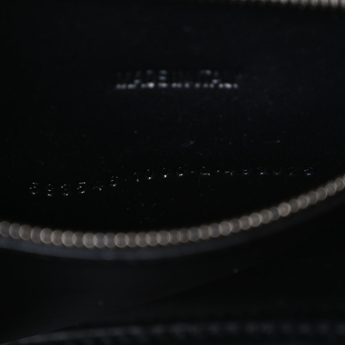 Balenciaga Shiny Calfskin Monochrome Crocodile Embossed Small Hourglass Top Handle Bag Black 8 of 11