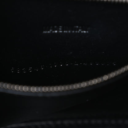 Balenciaga Shiny Calfskin Monochrome Crocodile Embossed Small Hourglass Top Handle Bag Black 8 of 11