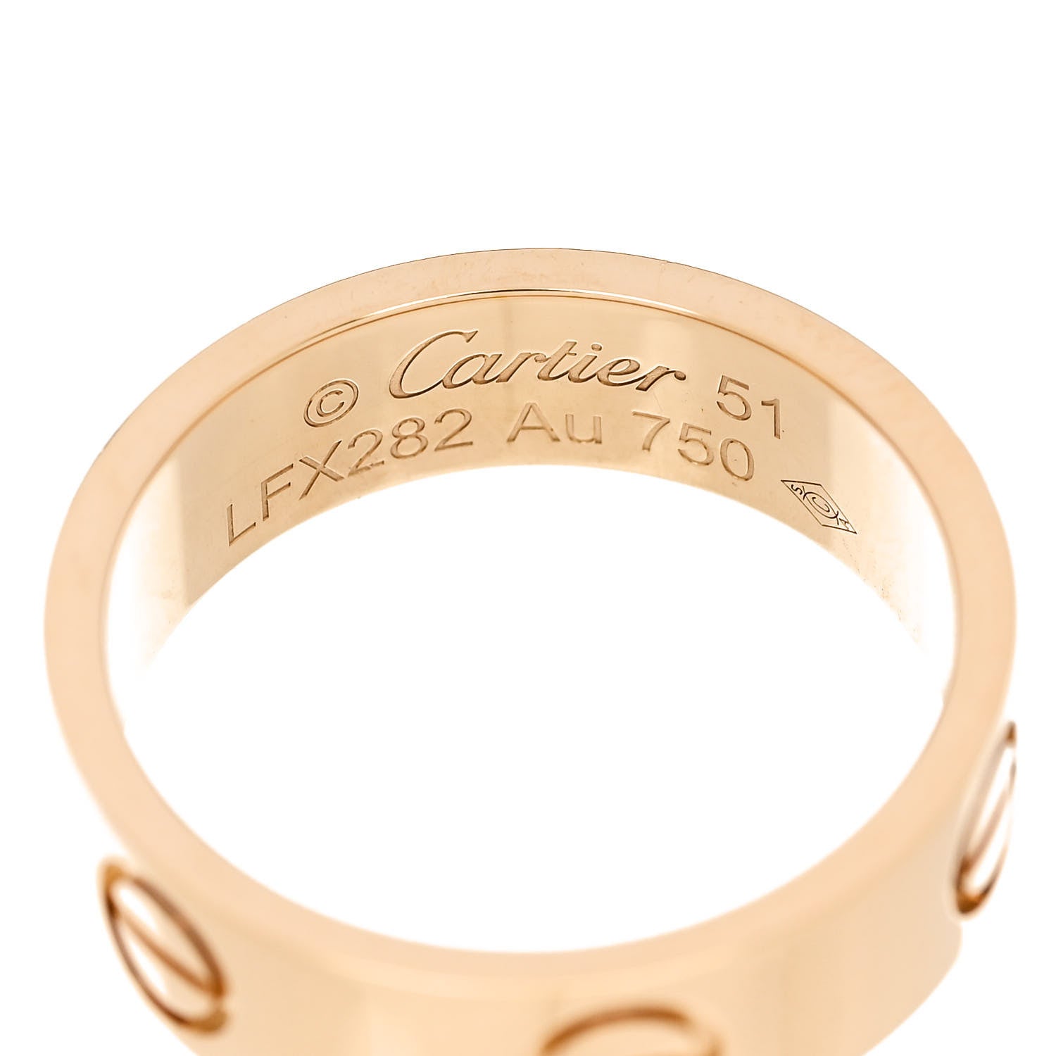Cartier 18K Yellow Gold 5.5mm LOVE Ring 51 5.75 4 of 5