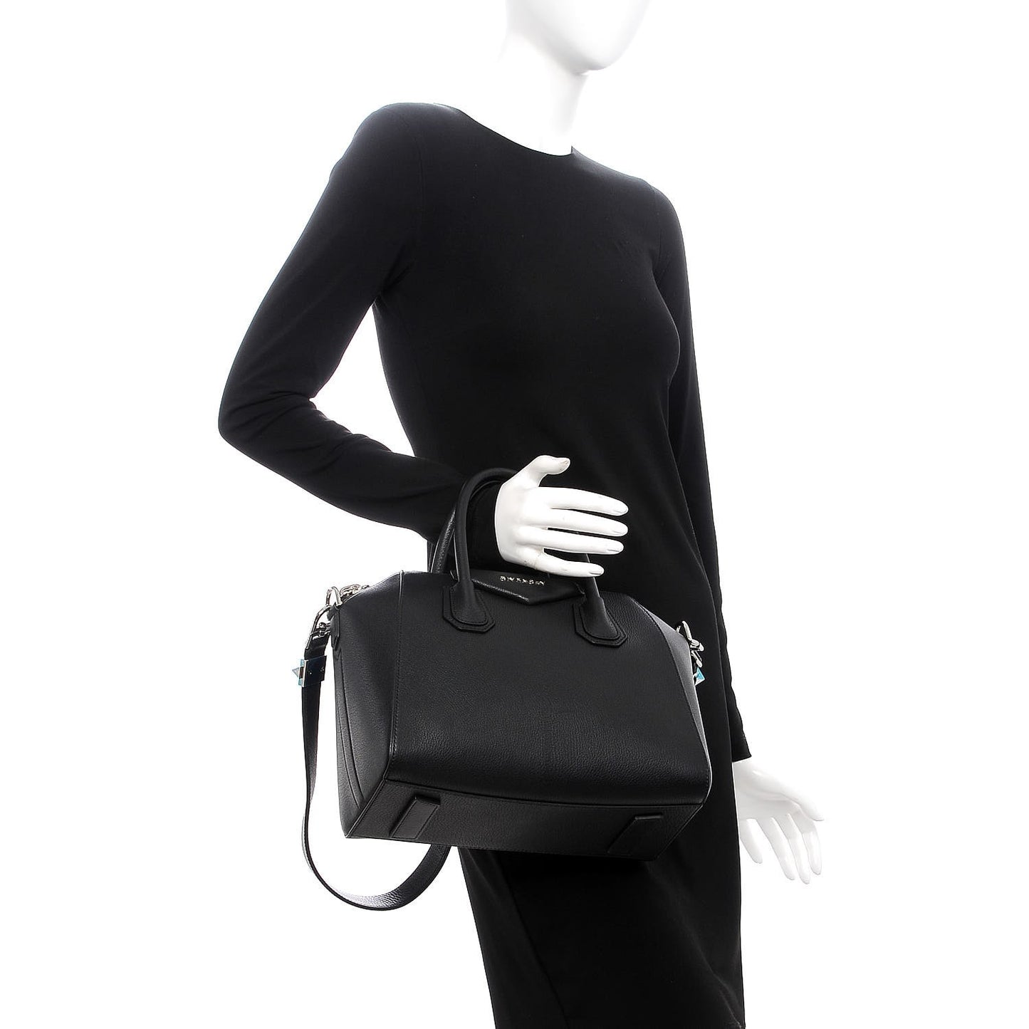 Sugar Goatskin Small Antigona Black